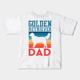 Golden Retriever Dad Kids T-Shirt
